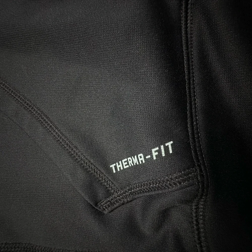 Nike Hoodie Embroidered Womens‎ Sm Black Dri-Fit Swoosh Full Zip Sweatshirt